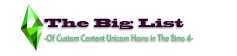 Azuhras Sims Playground Sims 4 Unicorn Horn Custom Content Sims 4
