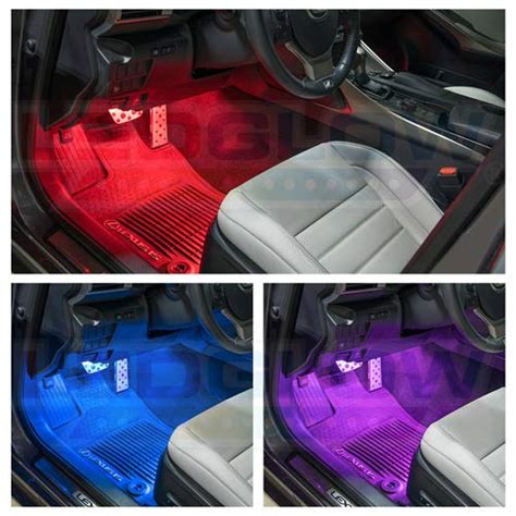 Ledglow Pc Multi Color Led Interior Footwell Underdash Neon Light Kit