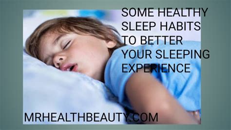 Some Healthy Sleep Habits to Better Your Sleeping Experience