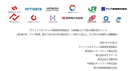 アジア航測 9233 ：「グリッドスカイウェイ有限責任事業組合」の体制拡大と今後の活動方針について 2023年9月28日適時開示 ：日経