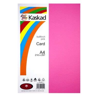 Kaskad Coloured Board A Gsm Bullfinch Pink Pack Office Spot