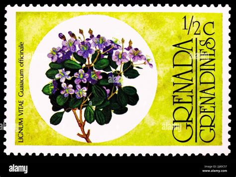 Moscow Russia April Postage Stamp Printed In Grenada