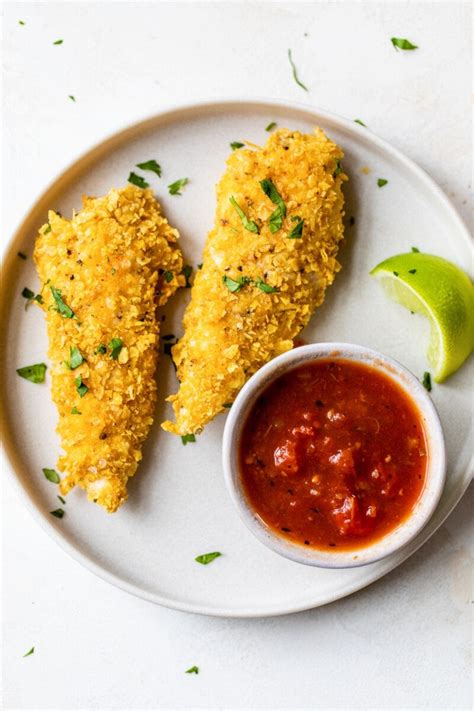 Tortilla Encrusted Chicken Tenders Skinnytaste