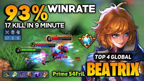 93 WINRATE Beatrix Best Build 2022 Top Global Beatrix Gameplay By