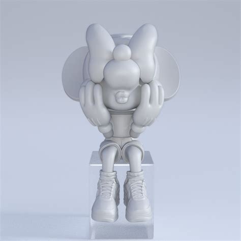 3D file MINNIE MOUSE FIGURINE 🐁・Template to download and 3D print・Cults