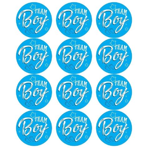 Buy 120Pcs Gender Reveal Stickers Party Game Stickers Team Boy Team