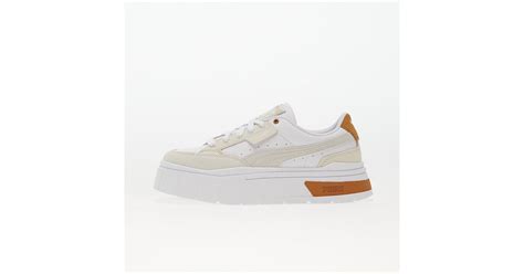 Puma Mayze Stack Luxe Wns White Frosted Ivory Lyst