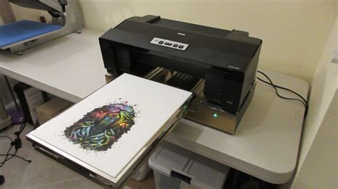 Epson 1430 Nikko DTG V2 Printing On White T Shirt YouTube