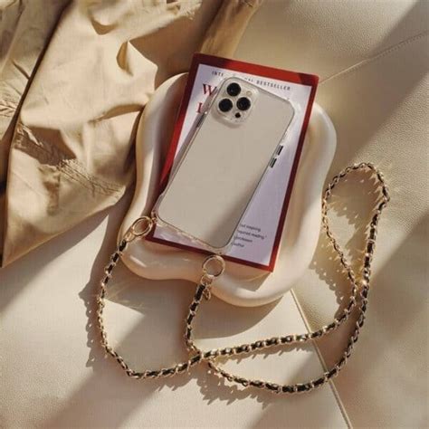 Clear Chain Necklace Strap Crossbody Phone Case Qeeca Case