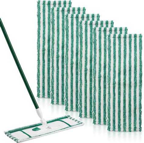 Lot de 6 recharges de serpillère en microfibre pour balai Libman Wet