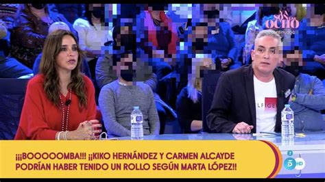 Kiko Hernández y Carmen Alcayde se comen a besos en Sálvame YouTube