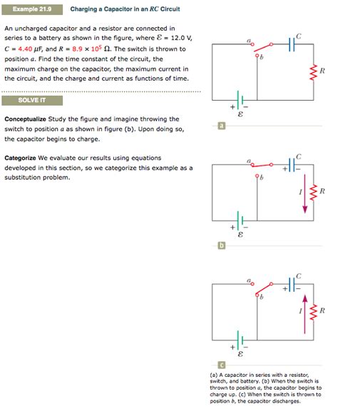 Solved Example 21 9 Charging A Capacitor In An RC Circuit An Chegg