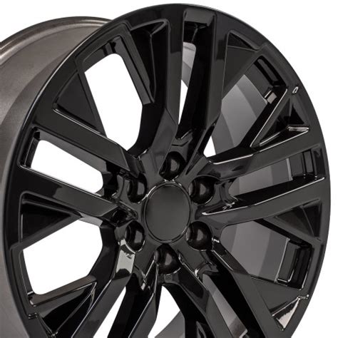 22 New Fits Next Gen Sierra Gmc Denali Wheels Chevy 1500 Gloss Black