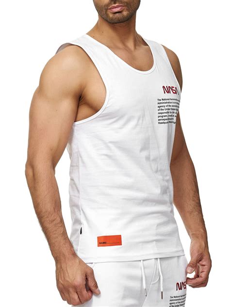 Redbridge Herren Tank Top T Shirt Nasa Logo Rmellos Tshirts