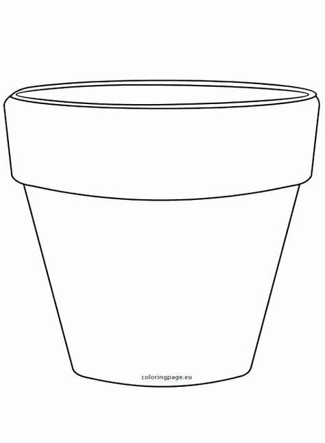 Pot Shaped Wickedbabesblog Sketch Coloring Page Printable Flower