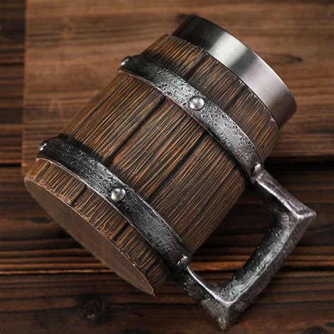 Viking Wood Style Beer Mug Epic Loot Shop