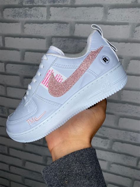 T Nis Nike Air Force Hologr Fico Rose T Nis Feminino Nike Nunca Usado