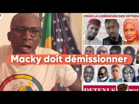 ASSANE DIOUF EN DIRECT pour la Démission de Macky Sall liberation des