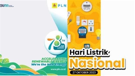 Twibbon Hari Listrik Nasional Ke Pasang Dan Unggah Di