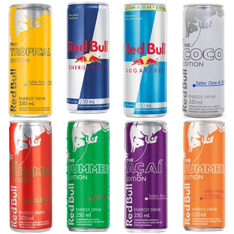 Energético Red Bull 250ml Energy Drink Morango e Pêssego Frutas