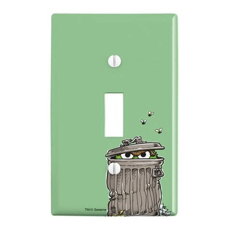 Sesame Street Trash Can Oscar the Grouch Plastic Wall Decor Toggle ...