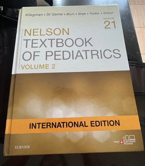 nelson textbook  pediatrics   book bag  carousell