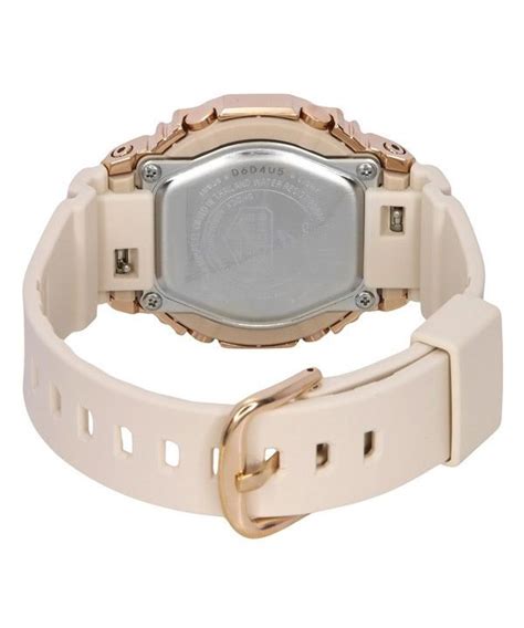 Casio G Shock Analog Digital Resin Strap Rose Gold Tone Dial Quartz Gm