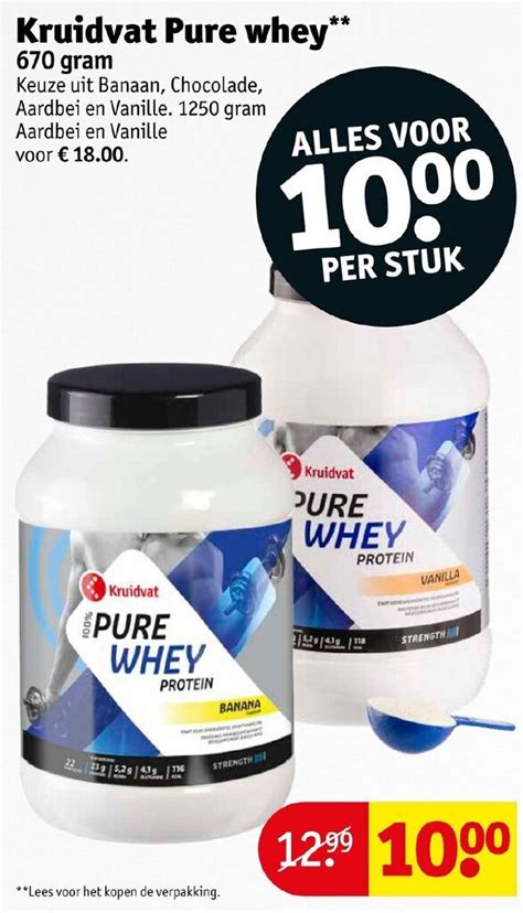 Pure Whey 670 Gram Aanbieding Bij Kruidvat