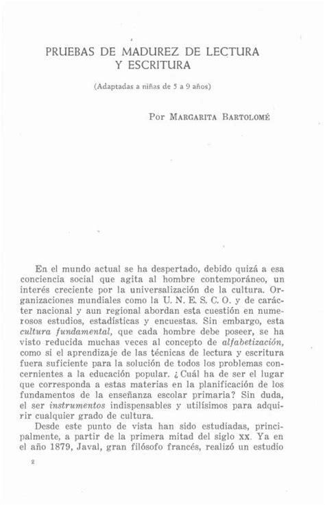 Pdf Pruebas De Madurez De Le Tura Y Escritura Pruebas De Madurez De