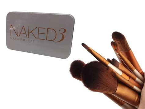 Kit Pincéis Para Maquiagem Naked de Cerdas Sintéticas