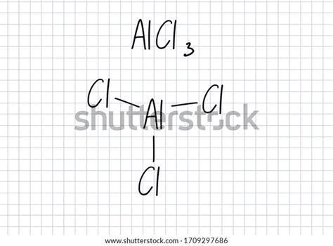 Aluminium Chloride Formula Handwritten Chemical Formula Stock ...