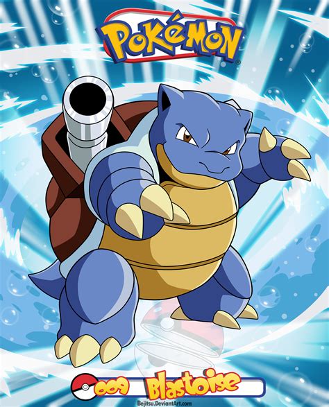 Pokemon - 009 Blastoise by Bejitsu on DeviantArt