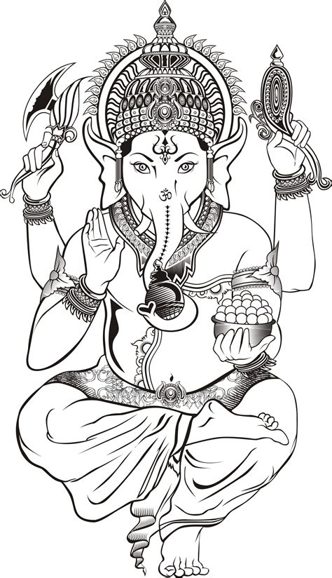 Ganesha Drawing Black And White Ganesha Drawing Ganesha Tattoo Lord