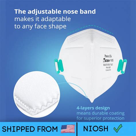 Safety N95 Respirator Mask Foldable N95 Masks 20 Pack Niosh Approved N95 N95 Face Mask For