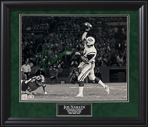 Joe Namath Autograph Photo 23x27 Beckett Authentication - New England Picture