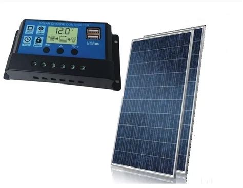 Painel Placa Solar Fotovoltaica Watts Controlador Cabo P Gina