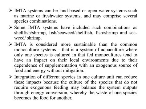 Integrated Multi Trophic Aquaculture Imta Ppt