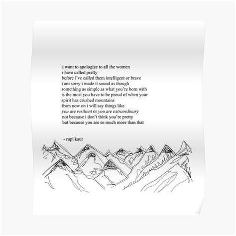 Poem By Rupi Kaur Poster By Autummnn Redbubble