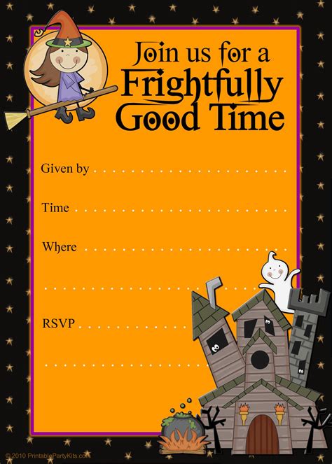 Free Printable Party Invitations Printable Good Witch Halloween Party