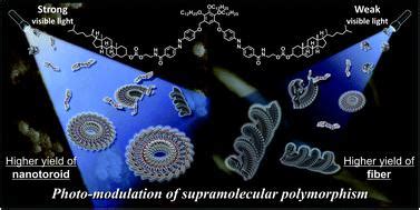 Photo Modulation Of Supramolecular Polymorphism In The Self Assembly Of