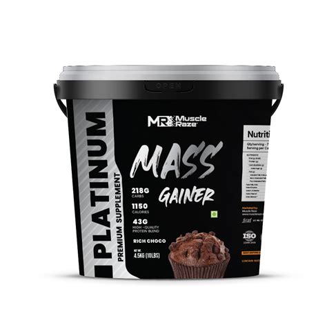 Muscle Raze Platinum Mass Gainer 45 Kg Bucket Supplero