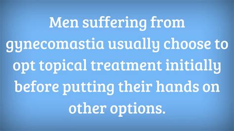 Best Treatment Options For Gynecomastia Youtube