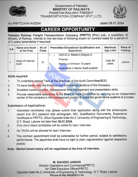 Pakistan Railway Jobs Latest Railway Jobs Advertisement New