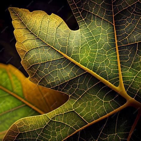 Premium Photo Leaf Texture Surface Leaves Veins Macro Photography