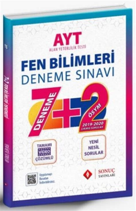 Sonu Yay Nlar Ayt Fen Bilimleri Deneme S Nav Kitap Ler Ler