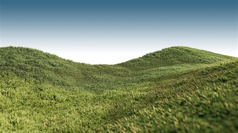 A 3d rendering image of grassed hill nature scenery 10732254 Stock