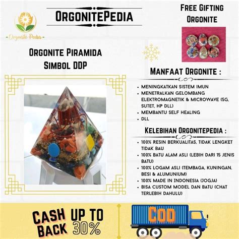 Jual Orgonite Orgonit Orgone Piramida Simbol Ddp Air Udara Api Panah 7