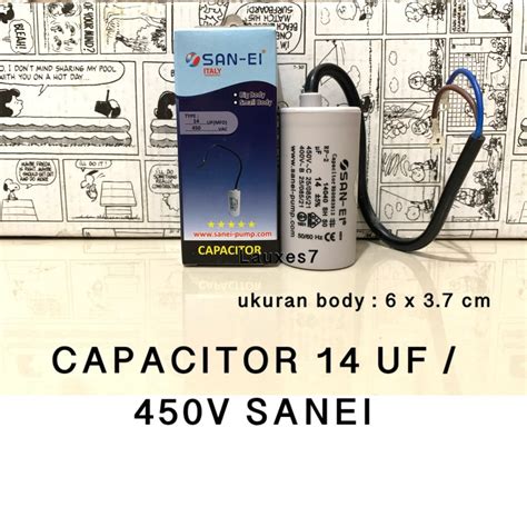 Jual Capacitor 14 Uf Bulat SAN EI Kapasitor Bulat Capasitor Pompa