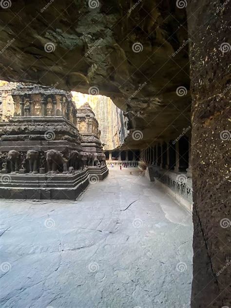 Kailash Temple, Ellora Caves, Aurangabad, Maharashtra, UNESCO Heritage Site Stock Image - Image ...