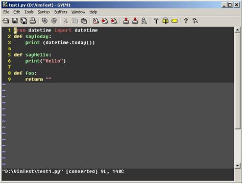 Vim As Python Ide On Windows Winfrom Net Hzhcontrols